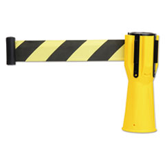 Tatco Safety Cone Topper Belt, 3 1/2" x 9 ft, Yellow/Black, Plastic/Nylon