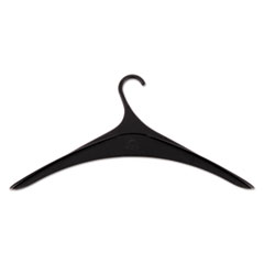 Alba™ Plastic Coat Hangers, 12/Set, Black