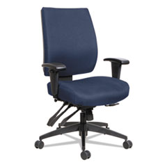 Alera® Wrigley Series High Performance Mid-Back Multifunction Task Chair, Blue