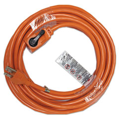 Innovera® Indoor Extension Cord, Locking Plug, 25ft, Orange