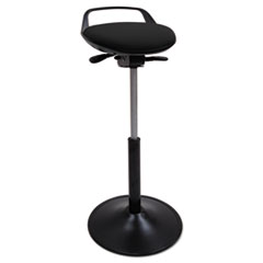 Alera® Perch Sit Stool, Supports Up to 250 lb, Black