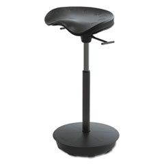 Safco® Active Pivot Seat by Focal Upright, Black with Black Base