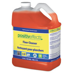 PositivEffects Floor Cleaner, Tangy Fruit, 1 gal Bottle, 4/Carton