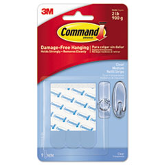Command™ Clear Refill Strips, 5/8 x 1 3/4, 9/Pack