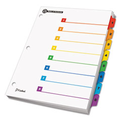 Cardinal® OneStep® 100% Recycled Printable Table of Contents Dividers