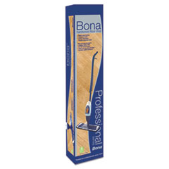Bona® Hardwood Floor Mop, 15" Wide Microfiber Head, 52" Blue Plastic/Steel Handle