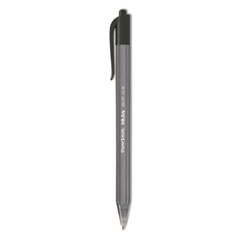 Paper Mate® InkJoy 100 RT Ballpoint Pen, Retractable, Medium 1 mm, Black Ink, Black Barrel, Dozen