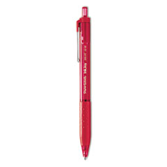 Paper Mate® InkJoy 300 RT Ballpoint Pen, Refillable, Retractable, Medium 1 mm, Red Ink, Red Barrel, Dozen