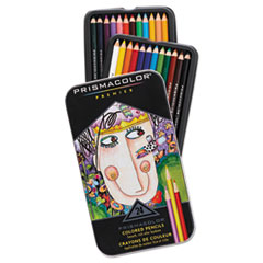 Prismacolor® Premier Colored Pencil, 3 mm, 2B, Assorted Lead and Barrel Colors, 24/Pack