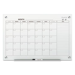 Quartet® Infinity(TM) Magnetic Glass Calendar Board