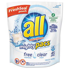 All® Mighty Pacs Free and Clear Super Concentrated Laundry Detergent