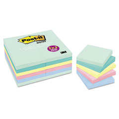 Post-it® Notes Original Pads in Marseille Colors, Value Pack, 3 x 3, 100-Sheet, 24/Pack