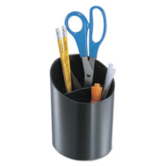 Universal® Recycled Big Pencil Cup, Plastic, 4 1/4 dia. x 5 3/4, Black