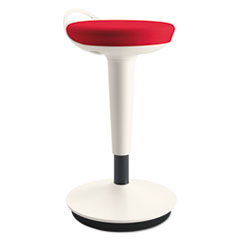 Alera® AdaptivErgo Balance Perch Stool, Red with White Base