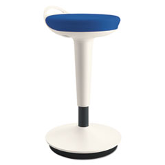 Alera® AdaptivErgo Balance Perch Stool, Blue with White Base
