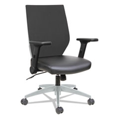 Alera® Alera EB-T Series Syncho Mid-Back Flip-Arm Chair, Black/Gray