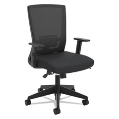 HON® VL541 Mesh High-Back Task Chair, Supports Up to 250 lb, 17.75" to 22.5" Seat Height, Black
