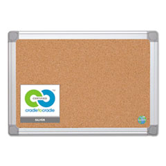 MasterVision® Earth Cork Board, 18x24, Aluminum Frame