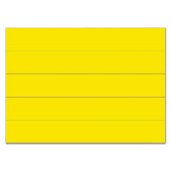 MasterVision® Dry Erase Magnetic Tape Strips, Yellow, 6" x 7/8", 25/Pack