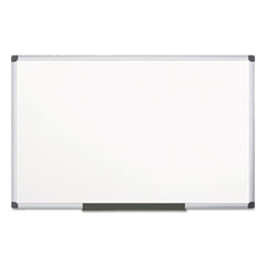 MasterVision® Value Melamine Dry Erase Board, 48 x 96, White Surface, Silver Aluminum Frame