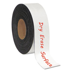 MasterVision® Dry Erase Magnetic Tape Roll, White, 2" x 50 Ft.