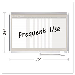 MasterVision® In-Out Magnetic Dry Erase Board, 36x24, Silver Frame