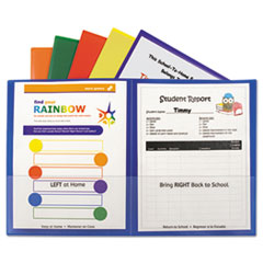 C-Line® Classroom Connector Folders, Assorted, 6/Pk