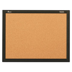 7195016511285, SKILCRAFT Cork Board, 48 x 36, Natural Tan Surface, Black Aluminum Frame