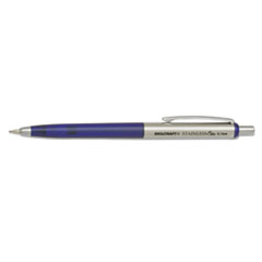 7520016558504, SKILCRAFT Stainless Elite Mechanical Pencil, 0.7 mm, F (#2.5), Black Lead, Blue/Silver Barrel, 3/Pack