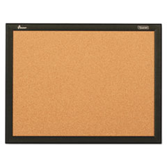 7195016511284, SKILCRAFT Cork Board, 36 x 24, Natural Tan Surface, Black Aluminum Frame