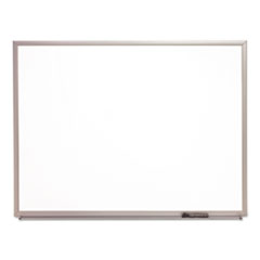 7110016511299SKILCRAFT Quartet Magnetic Dry Erase Board, 48 x 36, White Surface, Silver Brushed Aluminum Frame