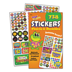 TREND® Sticker Assortment Pack, Frogs, Starts, Thank You!, Assorted Colors, 738/Pad