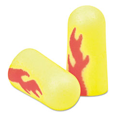 3M™ E-A-Rsoft Blasts Earplugs, Cordless, Foam, Yellow Neon/Red Flame, 200 Pairs/Box