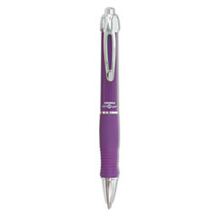 Sarasa Dry X10 Gel Pen, Retractable, Medium 0.7 mm, Violet Ink, Violet/Silver Barrel, 12/Pack