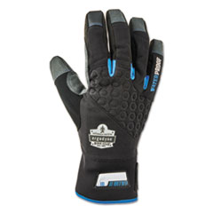 Proflex 817WP Reinforced Thermal Waterproof Utility Gloves, Black, Large, 1 Pair