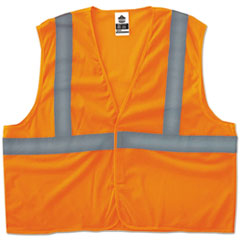 GloWear 8205HL Type R Class 2 Super Econo Mesh Vest, 4X-Large to 5X-Large, Orange