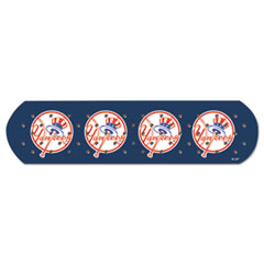 CureIt MLB Adhesive Bandages, NY Yankees, 1" x 3", 50/Box