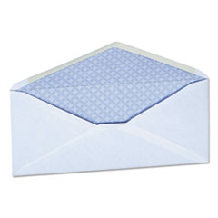 Universal® Business Envelope, Security Tint, #10, Monarch Flap, Gummed Closure, 4.13 x 9.5, White, 500/Box