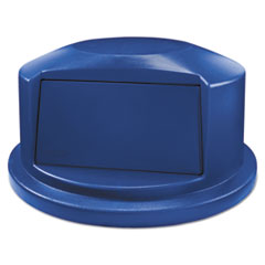 Rubbermaid® Commercial Round Brute Dome Top Lid for 44gal Waste Containers, 24.81" Dia, Blue