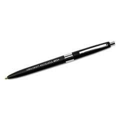 7520013861604, SKILCRAFT Recycled Ballpoint Pen, Retractable, Medium 1 mm, Black Ink, Black Barrel, Dozen