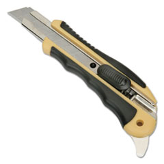 5110016215252 SKILCRAFT Snap-Off Utility Knife w/Cushion Grip Handle, 18 mm, 7" Plastic Handle, Yellow/Black