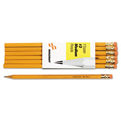 7510002815234, SKILCRAFT Woodcase Pencil, HB (#2), Black Lead, Yellow Barrel, Dozen