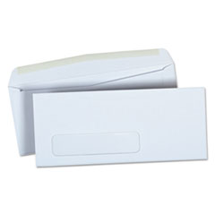 Universal® Open-Side Business Envelope, 1 Window, #9, Square Flap, Gummed Closure, 3.88 x 8.88, White, 500/Box