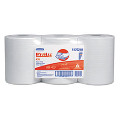 WypAll® X70 Cloths, Center-Pull, 9 4/5 x 13 2/5, White, 275/Roll, 3 Rolls/Carton