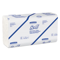 Scott® Pro Scottfold Towels, 1-Ply, 9.4 x 12.4, White, 175 Towels/Pack, 25 Packs/Carton