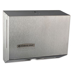 Kimberly-Clark Professional* Windows Scottfold Compact Towel Dispenser, 10.6 x 4.75 x 9, Stainless Steel