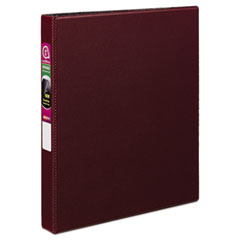 Avery® Durable Non-View Binder with DuraHinge and Slant Rings, 3 Rings, 1" Capacity, 11 x 8.5, Burgundy