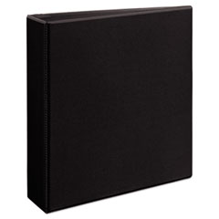 Avery® Durable View Binder with DuraHinge and EZD Rings, 3 Rings, 2" Capacity, 11 x 8.5, Black, (9500)