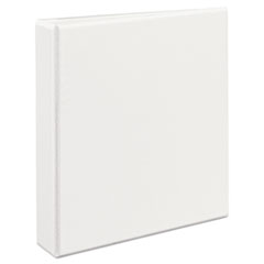 Avery® Durable View Binder with DuraHinge and EZD Rings, 3 Rings, 1.5" Capacity, 11 x 8.5, White, (9401)