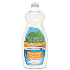 Seventh Generation® Natural Dishwashing Liquid, Fresh Lemon & Tea Tree, 22 oz Bottle, 12/Carton